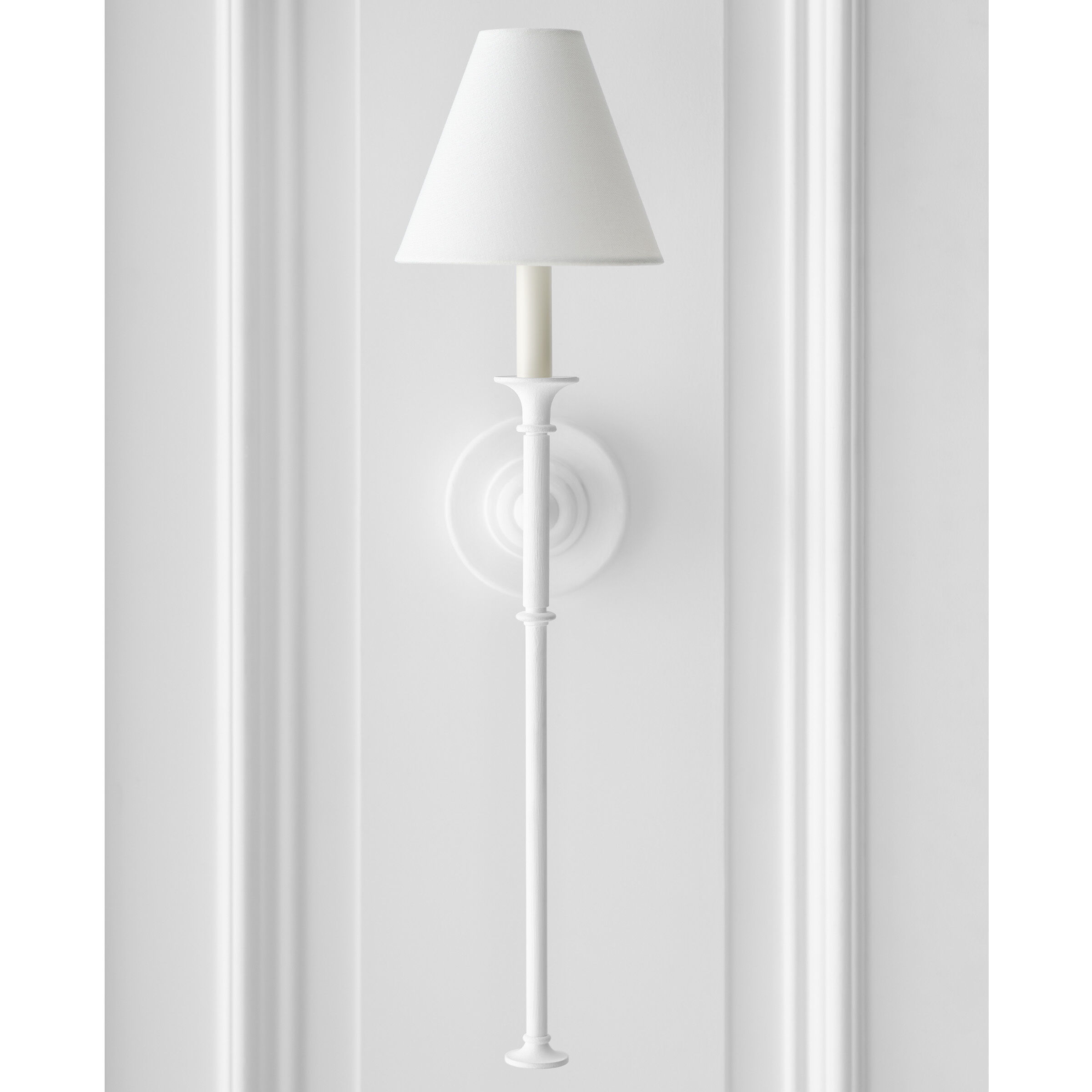 Thomas O'Brien Piaf LED 6.5 inch Plaster White Tail Sconce Wall Light, Large